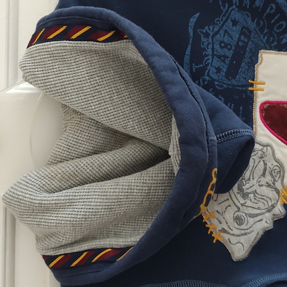 Aeropostale XS Blue Varsity Thermal Hoodie - Picture 10 of 11